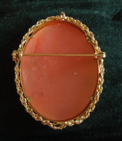 9ct Gold Cameo Brooch/Pin Antique Jewellery 5