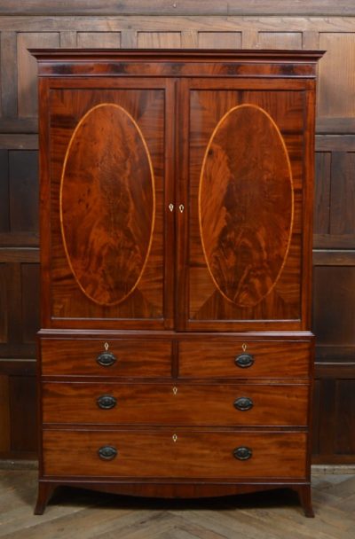 Regency Mahogany Linen Press SAI3085 Antique Cupboards 4