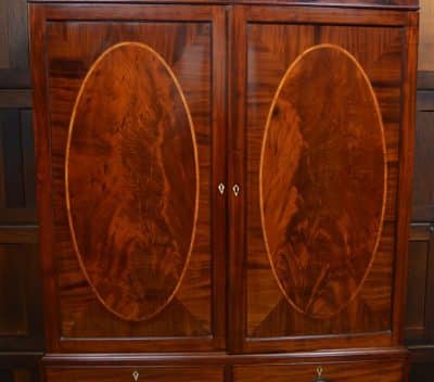 Regency Mahogany Linen Press SAI3085 Antique Cupboards 15