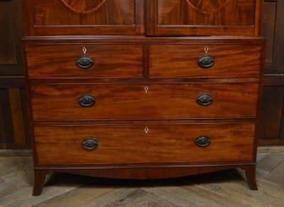 Regency Mahogany Linen Press SAI3085 Antique Cupboards 14