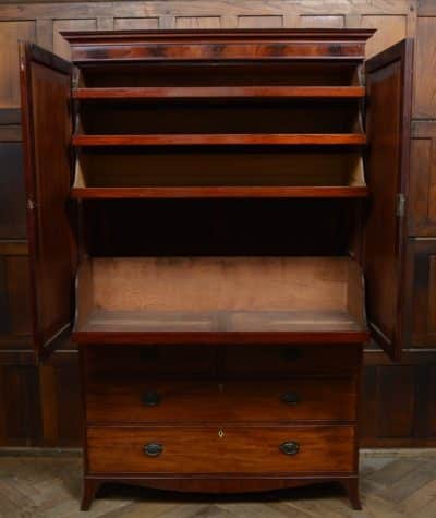 Regency Mahogany Linen Press SAI3085 Antique Cupboards 11