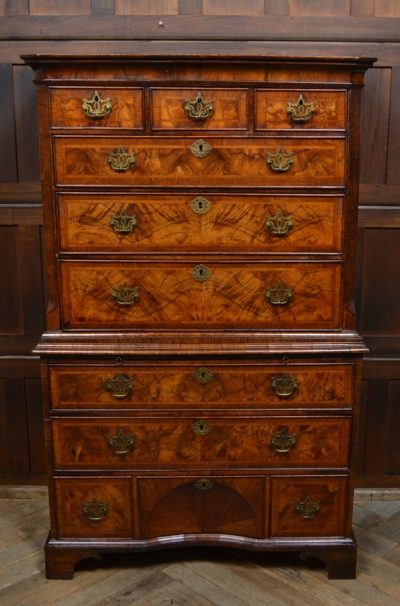 18th Century Walnut Chest On Chest SAI3087 Antique Draws 5