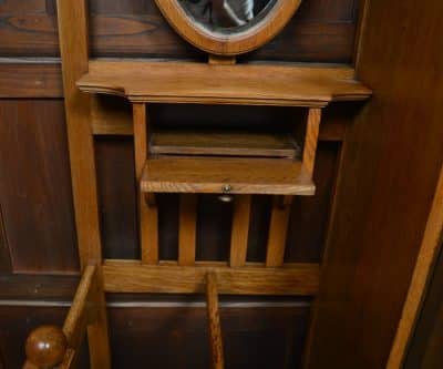 Edwardian Scottish Oak Hall Stand/robe SAI3090 Antique Cupboards 13