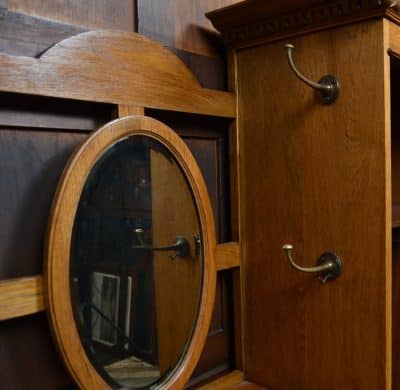 Edwardian Scottish Oak Hall Stand/robe SAI3090 Antique Cupboards 12