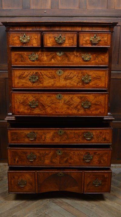 18th Century Walnut Chest On Chest SAI3087 Antique Draws 16