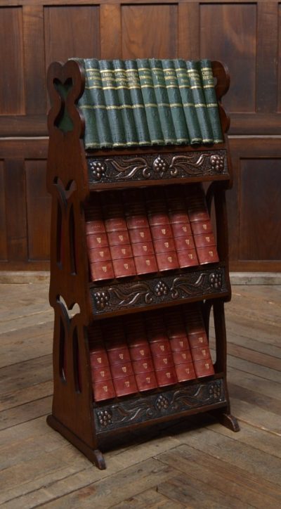 Arts & Crafts Oak Bookcase / Shelves SAI3094 Antique Bookcases 12
