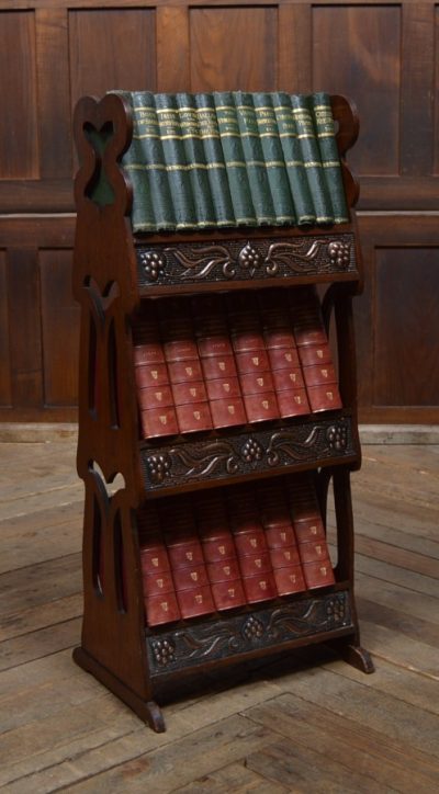 Arts & Crafts Oak Bookcase / Shelves SAI3094 - Image 10