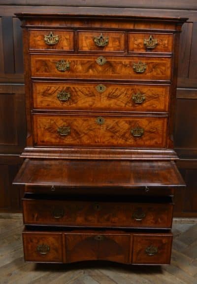 18th Century Walnut Chest On Chest SAI3087 Antique Draws 14