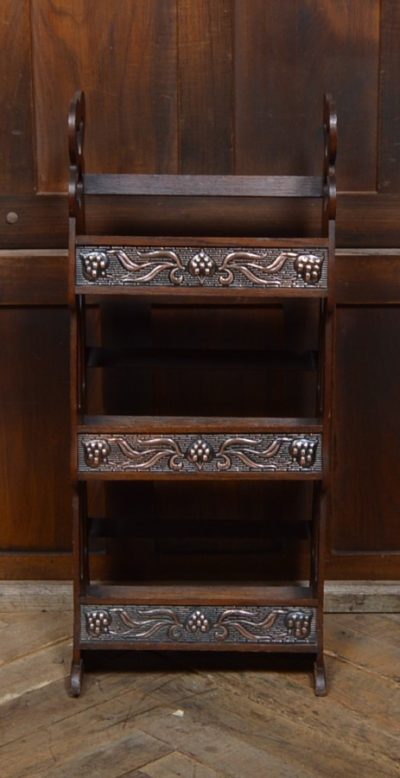 Arts & Crafts Oak Bookcase / Shelves SAI3094 - Image 8