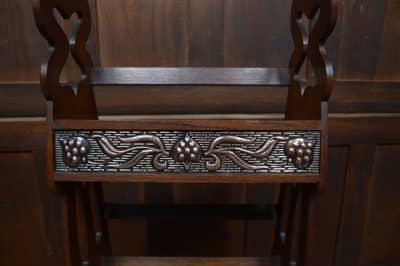 Arts & Crafts Oak Bookcase / Shelves SAI3094 - Image 3