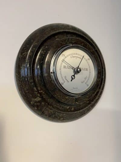 Cornish Serpentine Stone Barometer 1930s barometer Antique Collectibles 4