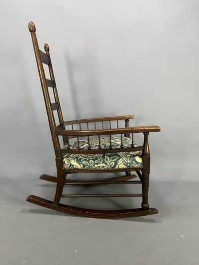 William Birch Arts & Crafts Rocking Chair c1900 cotswold school Antique Chairs 6