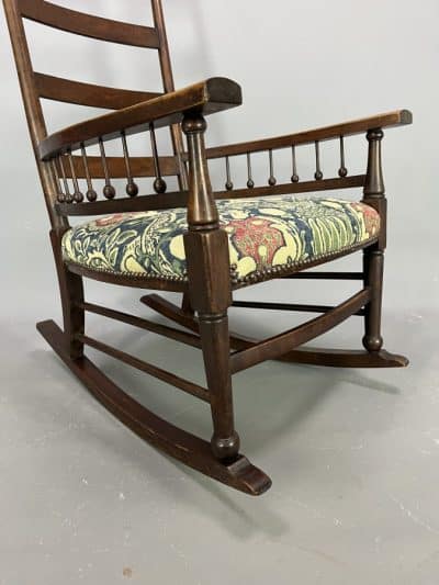 William Birch Arts & Crafts Rocking Chair c1900 cotswold school Antique Chairs 4