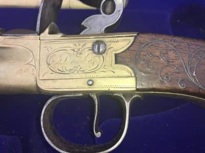 Flintlock pistols Boxed Antique Guns 6