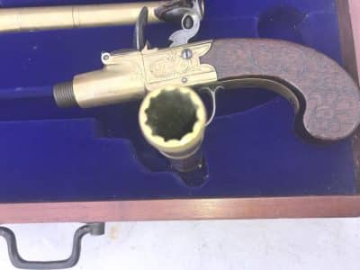 Flintlock pistols Boxed Antique Guns 9