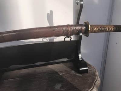 Japanese NCO’s Sword 2WW signed tang Antique Swords 5