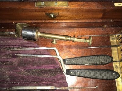 Mid 19th century Surgeons boxed toolset - Image 4