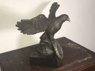 German Bronze Eagle 2ww on marble base Military & War Antiques 10