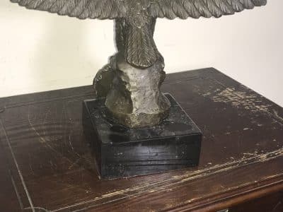 German Bronze Eagle 2ww on marble base Military & War Antiques 13