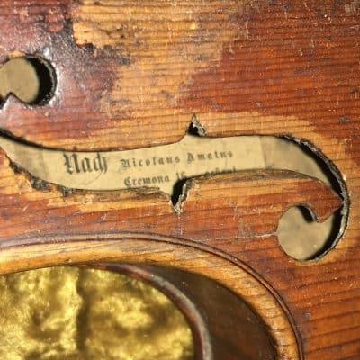 French Violins 4/4 cased with 4 bows. Antique Musical Instruments 12