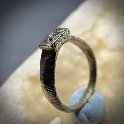 Ring, Tiny Roman Bronze Ring probably a child’s ring (5069) Antique Jewellery Antique Collectibles 9