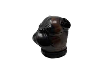 Characterful Wooden Dog Storage/Tobacco Jar. - Image 5