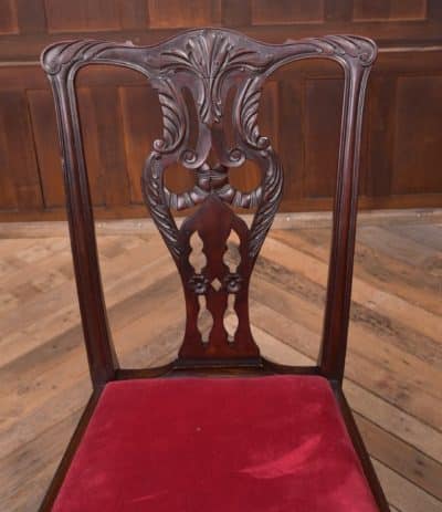 Set Of 8 Mahogany Chippendale Style Dining Chairs SAI1958 - Image 18