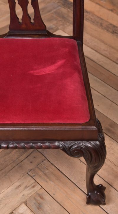 Set Of 8 Mahogany Chippendale Style Dining Chairs SAI1958 - Image 17