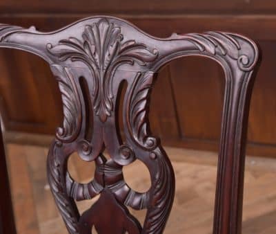 Set Of 8 Mahogany Chippendale Style Dining Chairs SAI1958 Antique Chairs 18