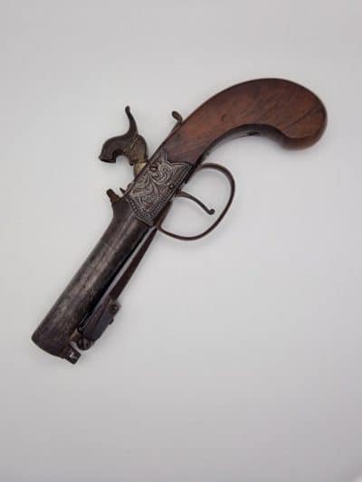 Mabson. Labron. & Mabson 52-bore percussion pistol with sprung bayonet - Image 5