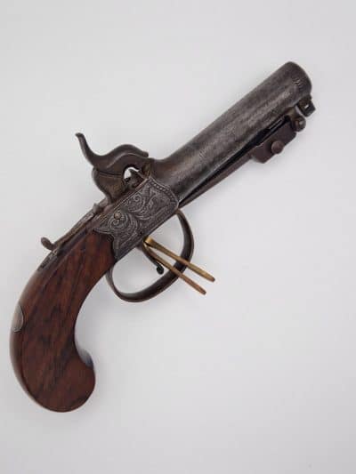 Mabson. Labron. & Mabson 52-bore percussion pistol with sprung bayonet Antique Antique Guns 9