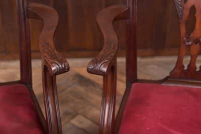 Set Of 8 Mahogany Chippendale Style Dining Chairs SAI1958 Antique Chairs 12