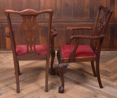 Set Of 8 Mahogany Chippendale Style Dining Chairs SAI1958 Antique Chairs 9