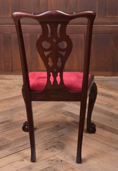 Set Of 8 Mahogany Chippendale Style Dining Chairs SAI1958 - Image 4