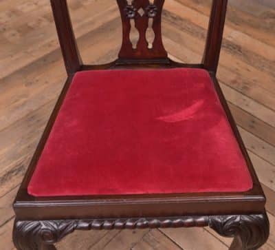 Set Of 8 Mahogany Chippendale Style Dining Chairs SAI1958 - Image 3