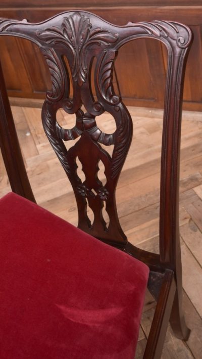 Set Of 8 Mahogany Chippendale Style Dining Chairs SAI1958 - Image 2