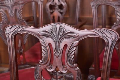 Set Of 8 Mahogany Chippendale Style Dining Chairs SAI1958 - Image 28