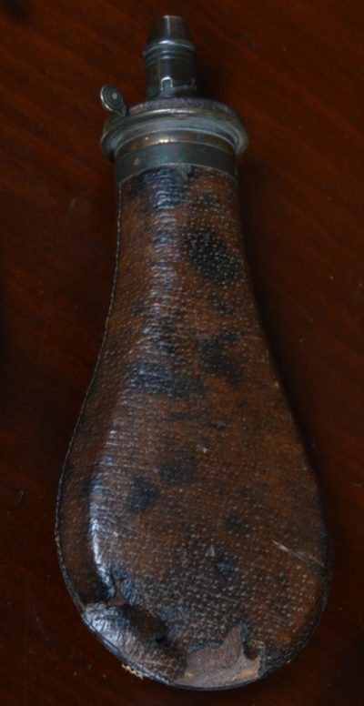 19th Century Leather Powder Flask SAI3137 Military & War Antiques 8