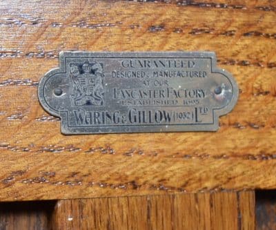 Waring And Gillow Oak Wardrobe SAI3102 Antique Furniture 4