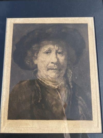 After Rembrandt self portrait Antique Prints 3