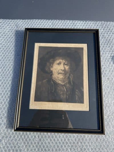 After Rembrandt self portrait Antique Prints 9