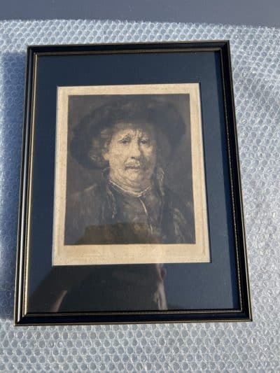 After Rembrandt self portrait Antique Prints 10