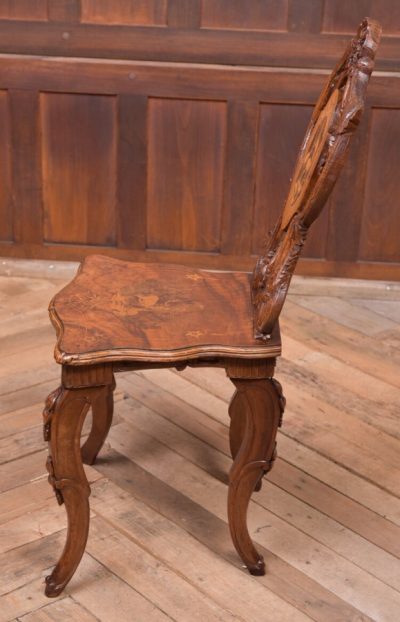 Black Forest Carved Hall Chair SAI2034 Antique Chairs 9