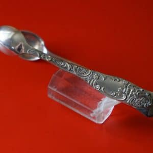 Vintage Ornate Scroll Design Silver Sugar Nips Boxed Silver Cutlery Antique Silver
