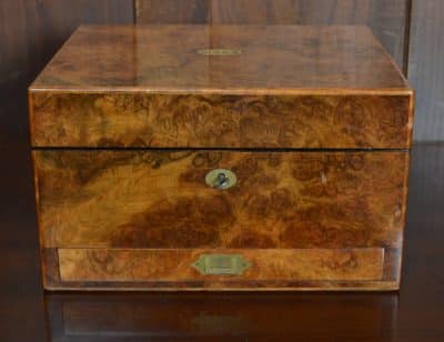 Victorian Walnut Jewellery Box SAI3101 - Image 4