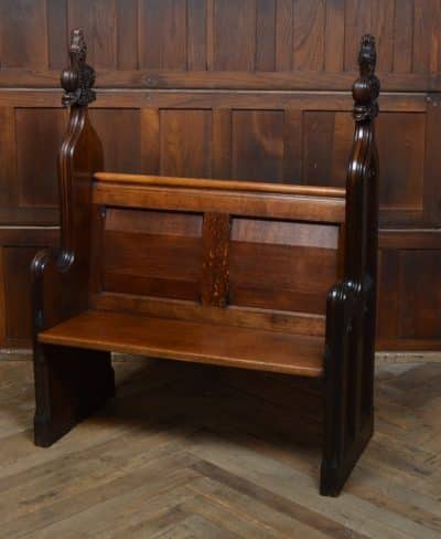 Victorian Gothic Style Oak Pew SAI3109