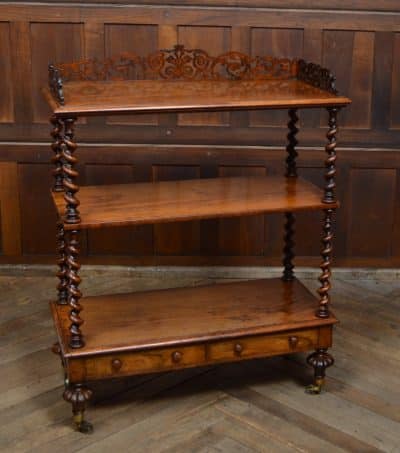 Victorian 3 Tier Walnut Whatnot SAI3111 - Image 20