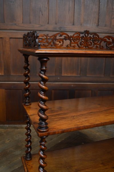 Victorian 3 Tier Walnut Whatnot SAI3111 - Image 18