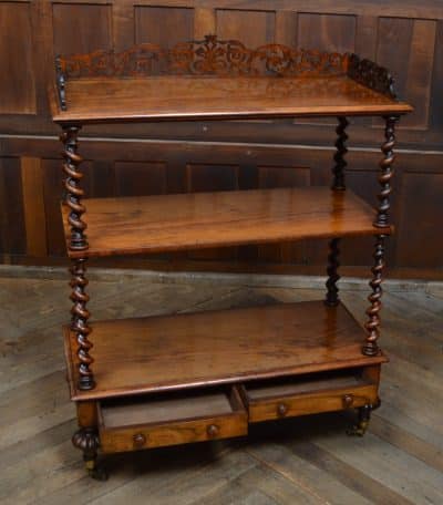 Victorian 3 Tier Walnut Whatnot SAI3111 Antique Bookcases 18