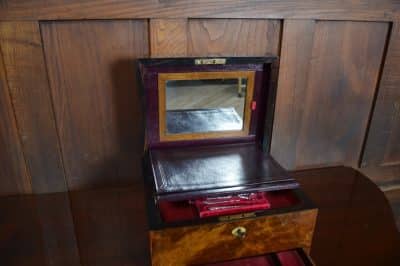 Victorian Walnut Jewellery Box SAI3101 - Image 12